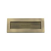 RR852 254.101-AT Heritage Brass Reeded Letterplate 10" x 4" Antique Brass finish