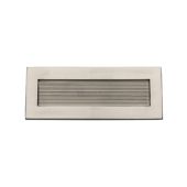 RR852 254.101-SN Heritage Brass Reeded Letterplate 10" x 4" Satin Nickel finish