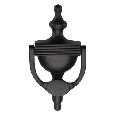 Click Here To Enlarge This Photo Of RR912 195-MB Heritage Brass Reeded Urn Knocker 7 1/4" Matt Bronze finish