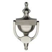 RR912 195-SN Heritage Brass Reeded Urn Knocker 7 1/4" Satin Nickel finish
