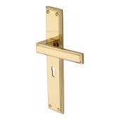 ATL6700-PB Heritage Brass Atlantis Long Lever Lock Polished Brass finish