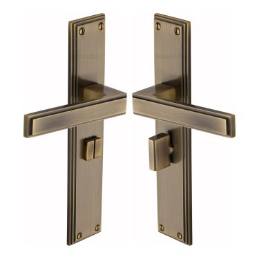 Click Here To Enlarge This Photo Of ATL6730-AT Heritage Brass Atlantis Long Bathroom set Antique Brass finish