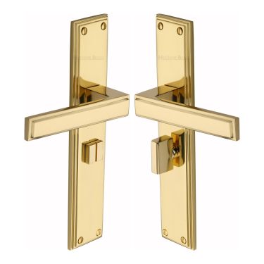 Click Here To Enlarge This Photo Of ATL6730-PB Heritage Brass Atlantis Long Bathroom set Polished Brass finish
