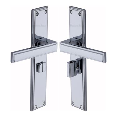 Click Here To Enlarge This Photo Of ATL6730-PC Heritage Brass Atlantis Long Bathroom set Polished Chrome finish