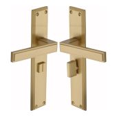ATL6730-SB Heritage Brass Atlantis Long Bathroom set Satin Brass finish