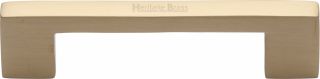 C0337 96-SB Heritage Brass Cabinet Pull Metro Design 96mm ctc Satin Brass Finish