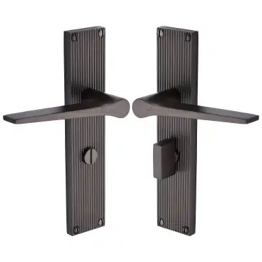 Click Here To Enlarge This Photo Of RR4730-MB Heritage Brass Gio Reeded Bathroom set Matt Bronze finish