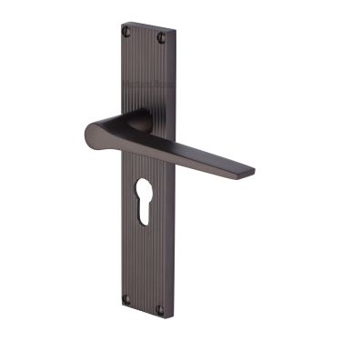 Click Here To Enlarge This Photo Of RR4748-MB Heritage Brass Gio Reeded Euro Profile Matt Bronze finish