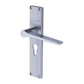 RR4748-PC Heritage Brass Gio Reeded Euro Profile Polished Chrome finish