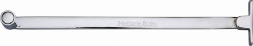Click Here To Enlarge This Photo Of V1119 10-PC Heritage Brass Casement Stay Roller Arm Design 254mm Polished Chrome Finish