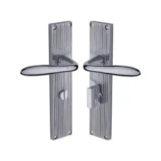 RR5030-PC Heritage Brass Sutton Reeded Bathroom set Polished Chrome finish