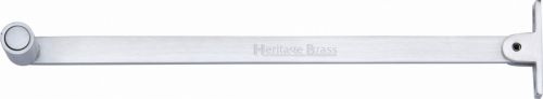 Click Here To Enlarge This Photo Of V1119 10-SC Heritage Brass Casement Stay Roller Arm Design 254mm Satin Chrome Finish