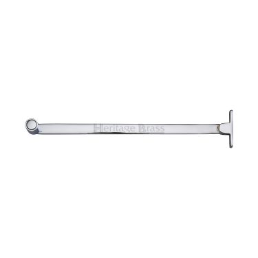 Click Here To Enlarge This Photo Of V1119 6-PC Heritage Brass Casement Stay Roller Arm Design 150mm Polished Chrome Finish