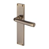 VT5910-AT Heritage Brass Octave Lever Latch Door Handle on 200mm Plate Antique Brass finish