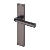 VT5910-MB Heritage Brass Octave Lever Latch Door Handle on 200mm Plate Matt Bronze finish