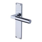 VT6310-PC Heritage Brass Bauhaus Lever Latch Door Handle on 200mm Plate Polished Chrome finish