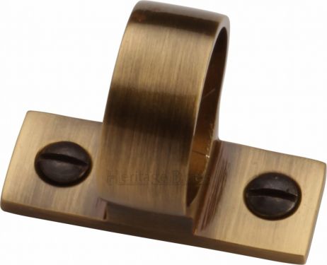 Click Here To Enlarge This Photo Of V1120-AT Heritage Brass Sash Ring Antique Brass Finish