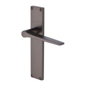 VT8110-MB Heritage Brass Gio Lever Latch Door Handle on 200mm Plate Matt Bronze finish