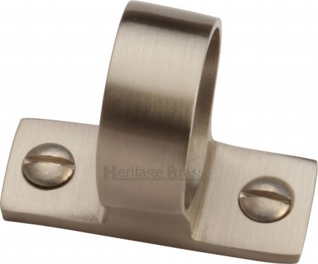 Click Here To Enlarge This Photo Of V1120-SN Heritage Brass Sash Ring Satin Nickel Finish