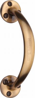 Click Here To Enlarge This Photo Of V1140-AT Heritage Brass Pull Handle Antique Brass Finish