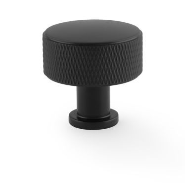 Click Here To Enlarge This Photo Of AW807K-35-BL - Alexander & Wilks Lucia Knurled Cupboard Knob - Black - 35mm