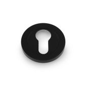 AW390BL - Alexander & Wilks Concealed Fix Escutcheon Euro Profile - Black