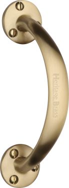 Click Here To Enlarge This Photo Of V1140-SB Heritage Brass Pull Handle Satin Brass Finish