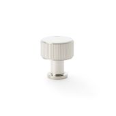AW807R-29-PNPVD - Alexander & Wilks Lucia Reeded Cupboard Knob 29mm - Polished Nickel PVD