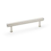 AW809R-128-PN - Alexander & Wilks Reeded T-Bar Cabinet Pull 128mm Centres - Polished Nickel