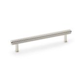 AW809R-160-PN - Alexander & Wilks Reeded T-Bar Cabinet Pull 160mm Centres - Polished Nickel