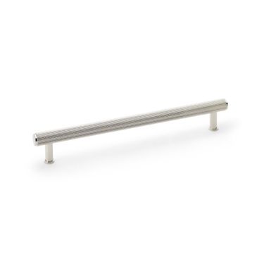 Click Here To Enlarge This Photo Of AW809R-224-PN - Alexander & Wilks Reeded T-Bar Cabinet Pull 224mm Centres - Polished Nickel