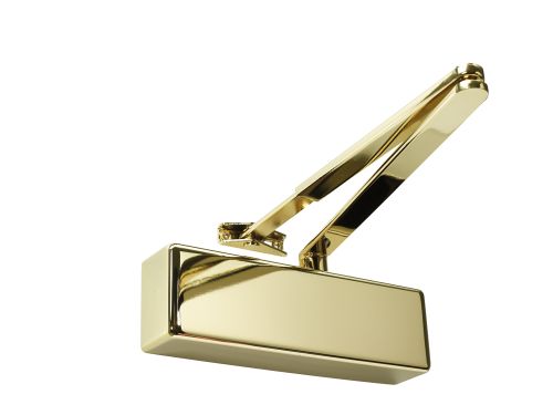 Click Here To Enlarge This Photo Of TS.3204BC.SLFB.PVDPVD - Rutland Size 3-4 Contract Overhead Door Closer with Backcheck - Polished Brass
