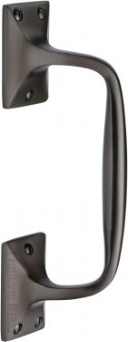 Click Here To Enlarge This Photo Of V1150 202-MB Heritage Brass Door Pull Handle Cranked Design 8" Matt Bronze Finish