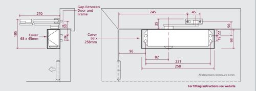 Click Here To Enlarge This Photo Of TS.5204BC.SRFB.PNPPNP - Rutland Size 2-4 Overhead Door Closer with Backcheck - Polished Nickel