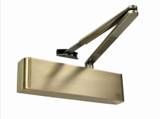 TS.9205BC.SRFB.ABAB - Rutland Size 2-5 Designer Slimline Overhead Door Closer with Backcheck - Antique Brass