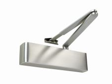 TS.9205BC.SRFB.SSSSSS - Rutland Size 2-5 Designer Slimline Overhead Door Closer with Backcheck - Satin Stainless Steel