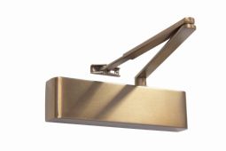 TS.9205DABC.SRFB.LBLB - Rutland Size 2-5 Designer Slimline Overhead Door Closer with Backcheck & Delayed Action - Light Bronze