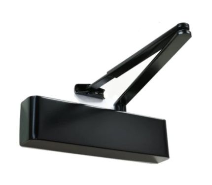 Click Here To Enlarge This Photo Of TS.9206DABC.SRFB3.RAL9011BK - Rutland Size 2-6 Designer Slimline Overhead Door Closer with Backcheck & Delayed Action - Black