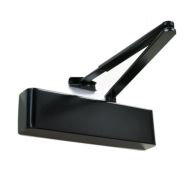 TS.9206DABC.SRFB3.RAL9011BK - Rutland Size 2-6 Designer Slimline Overhead Door Closer with Backcheck & Delayed Action - Black