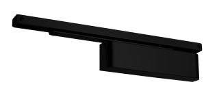 TS.11204.SR.2.BK - Rutland Size 2-4 Slide Arm Cam Action Door Closer c/w Semi Radius Cover - Black