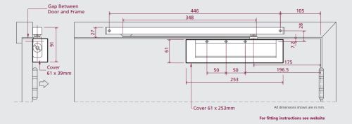 Click Here To Enlarge This Photo Of TS.11204.SR.2.PNPPNP - Rutland Size 2-4 Slide Arm Cam Action Door Closer c/w Semi Radius Cover - Polished Nickel