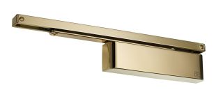 TS.11204.SR.2.PVDPVD - Rutland Size 2-4 Slide Arm Cam Action Door Closer c/w Semi Radius Cover - Polished Brass