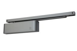 TS.11205.SR.2.SESE - Rutland Size 2-5 Slide Arm Cam Action Door Closer c/w Semi Radius Cover - Silver