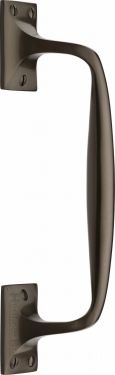 Click Here To Enlarge This Photo Of V1150 253-MB Heritage Brass Door Pull Handle Cranked Design 10" Matt Bronze Finish