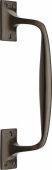 V1150 253-MB Heritage Brass Door Pull Handle Cranked Design 10" Matt Bronze Finish