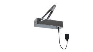 ETS.18314.PNP - Rutland Rutland Responder 24 Size 4 Hold Open/Swing Free Electromagnetic Door closer - Polished Nickel