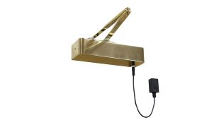 ETS.18314.PVD - Rutland Rutland Responder 24 Size 4 Hold Open/Swing Free Electromagnetic Door closer - Polished Brass