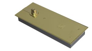 TS.7002NHO.DAX.PB - Rutland Size 2 Double Action (Non Hold Open) Floor Spring with Backcheck & Polished Brass Cover Plates