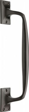 Click Here To Enlarge This Photo Of V1150 310-MB Heritage Brass Door Pull Handle Cranked Design 12" Matt Bronze Finish