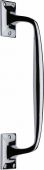 V1150 310-PC Heritage Brass Door Pull Handle Cranked Design 12" Polished Chrome Finish